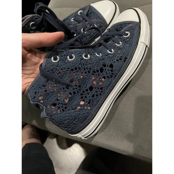 High top see through‎ crochet Converse - Picture 3 of 10